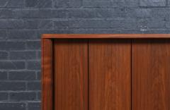  Barzilay Furniture Manufacturing Californian Modern Tambour Door Walnut Credenza by Barzilay - 4396054