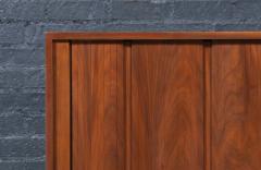  Barzilay Furniture Manufacturing Californian Modernist Tambour Door Walnut Credenza by Barzilay - 4469262