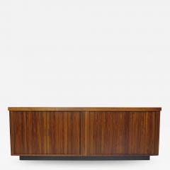  Barzilay Furniture Manufacturing Mid Century Barzilay Tambour Door Walnut Credenza - 1526992