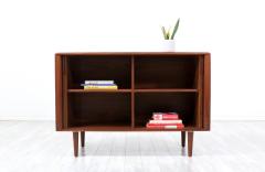  Barzilay Furniture Manufacturing Mid Century Sculpted Walnut Tambour Door Credenza by Barzilay - 3067009