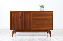 Barzilay Furniture Manufacturing Mid Century Tambour Door Credenza with Drawers by Barzilay - 2616291