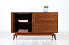  Barzilay Furniture Manufacturing Mid Century Tambour Door Credenza with Drawers by Barzilay - 2616292
