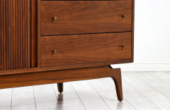  Barzilay Furniture Manufacturing Mid Century Tambour Door Credenza with Drawers by Barzilay - 2616303