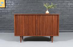  Barzilay Furniture Manufacturing Vintage Barzilay California Modern Tambour Door Walnut Credenza by Barzilay - 4640812