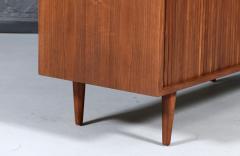  Barzilay Furniture Manufacturing Vintage Barzilay California Modern Tambour Door Walnut Credenza by Barzilay - 4640820