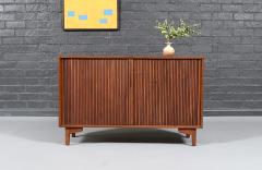  Barzilay Furniture Manufacturing Vintage California Modern Tambour Door Walnut Credenza by Barzilay - 4638640