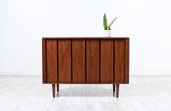  Barzilay Furniture Manufacturing Vintage Mid Century Modern Tambour Door Walnut Credenza by Barzilay - 3304175