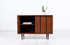  Barzilay Furniture Manufacturing Vintage Mid Century Modern Tambour Door Walnut Credenza by Barzilay - 3304176