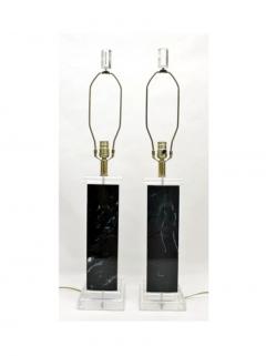  Bauer Clearlite Pair of Vintage Lucite Table Lamps Bauer Clearlite - 76141