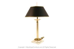  Bauer Lamp Company Bauer Lamp Company Lucite Brass and Glass Table Lamp - 2980166