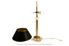  Bauer Lamp Company Bauer Lamp Company Lucite Brass and Glass Table Lamp - 2980173