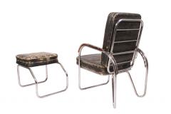  Bauhaus 1920s Original Bauhaus Easy Chair and Ottoman - 57388