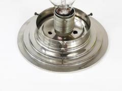  Bauhaus Velten Vordamm Vibrant Art Deco Ceiling Lamp Flush Mount Marble Glass Globe Germany 1930s - 4067424