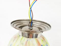  Bauhaus Velten Vordamm Vibrant Art Deco Ceiling Lamp Flush Mount Marble Glass Globe Germany 1930s - 4067471