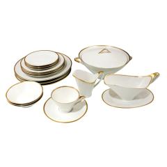  Bavaria Elegant Gilded Porcelain Service for 12 1950s - 346048