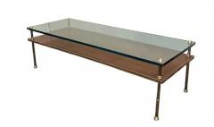  Beacon Hill Gilt bronze Walnut Glass Low table - 3147055