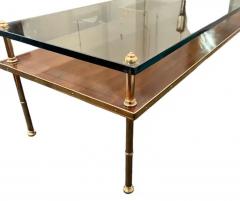  Beacon Hill Gilt bronze Walnut Glass Low table - 3147063