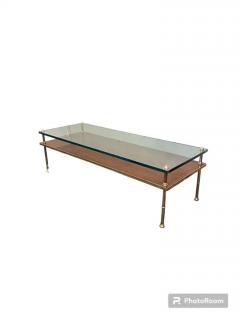 Beacon Hill Gilt bronze Walnut Glass Low table - 3147065