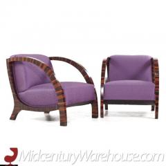  Belgian Furniture Belgian Art Deco Lounge Chairs Pair - 3504167