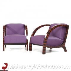 Belgian Furniture Belgian Art Deco Lounge Chairs Pair - 3504170