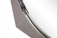  Belgo Chrome Belgo Chrom Mirror In Brushed Steel 1980s - 858083