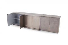  Belgo Chrome Belgo Chrome Credenza in Brushed Stainless Steel 1980s - 845510