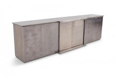  Belgo Chrome Belgo Chrome Credenza in Brushed Stainless Steel 1980s - 845518