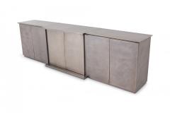  Belgo Chrome Belgo Chrome Credenza in Brushed Stainless Steel 1980s - 845519