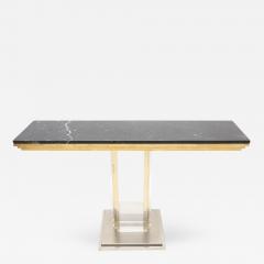  Belgo Chrome Nero Marble and Perspex Console - 265721