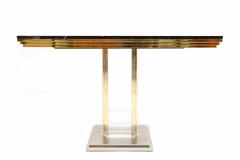  Belgo Chrome Nero Marble and Perspex Console - 265722