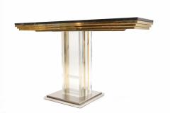  Belgo Chrome Nero Marble and Perspex Console - 265723