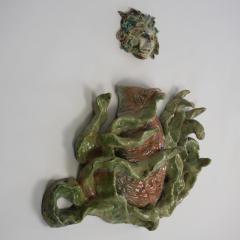  Bella Hunt DDC CALDERONE Raku wall sculpture - 1744753