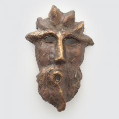  Bella Hunt DDC ROMANESQUE MASK Bronze head wall sculpture - 2868408