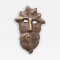  Bella Hunt DDC ROMANESQUE MASK Bronze head wall sculpture - 2879104