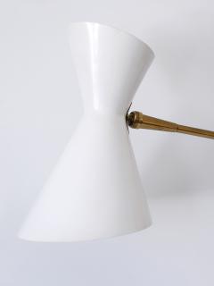  Belmag Z rich Elegant Mid Century Articulated Diabolo Wall Lamp by Belmag Switzerland 1950s - 3225649