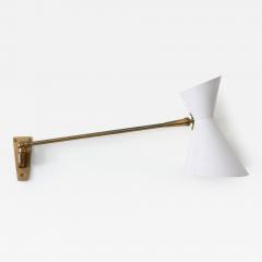  Belmag Z rich Elegant Mid Century Articulated Diabolo Wall Lamp by Belmag Switzerland 1950s - 3226678