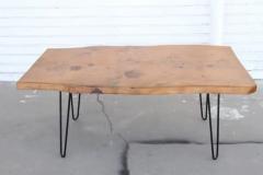  Benchairs Mid Century Live Edge Coffee Table on Hair Pin Legs - 3575665