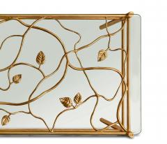  Benediko Appian Coffee Table in Antique Gold with Glass Top Limited Edition - 3809829