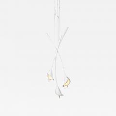  Benediko Calla Lily Chandelier Pendant in White Plaster - 3828553