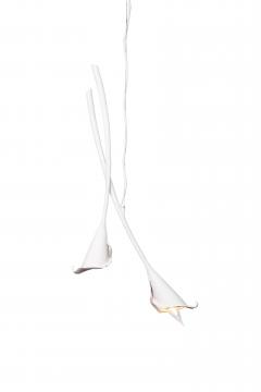  Benediko Calla Lily Light in White Plaster Pair - 3809739