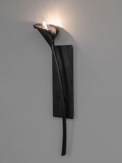  Benediko Calla Lily Wall Light in Black Plaster left version - 3809678