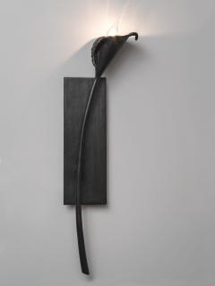  Benediko Calla Lily Wall Light in Black Plaster right version - 3809685