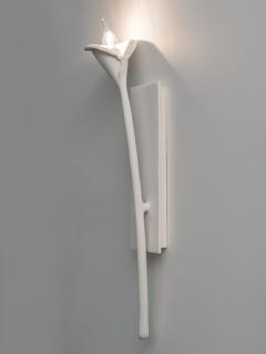  Benediko Calla Lily Wall Light in White Plaster left version - 3809687