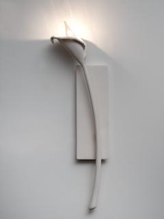  Benediko Calla Lily Wall Light in White Plaster left version - 3809690