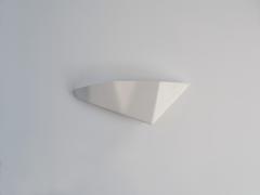  Benediko Constance Wall Sconce in White Plaster right version - 3809658