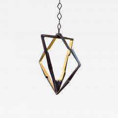  Benediko Monter Pendant Chandelier in Black Plaster with 23K Yellow Gold - 3826045