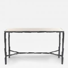  Benediko Sculptural Linea No 2 Console Table in Bronze Plaster Finish Limited Edition - 3828538