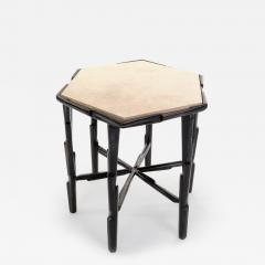  Benediko Sculptural Linea No 2 Side Table in Bronze Plaster Finish Limited Edition - 3835058