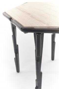  Benediko Sculptural Linea Side Table in Bronze Plaster Finish Limited Edition - 3830815