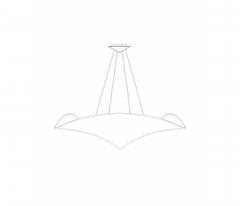  Benediko Sculptural White Plaster Veris Pendant 30 Customizable - 4082352